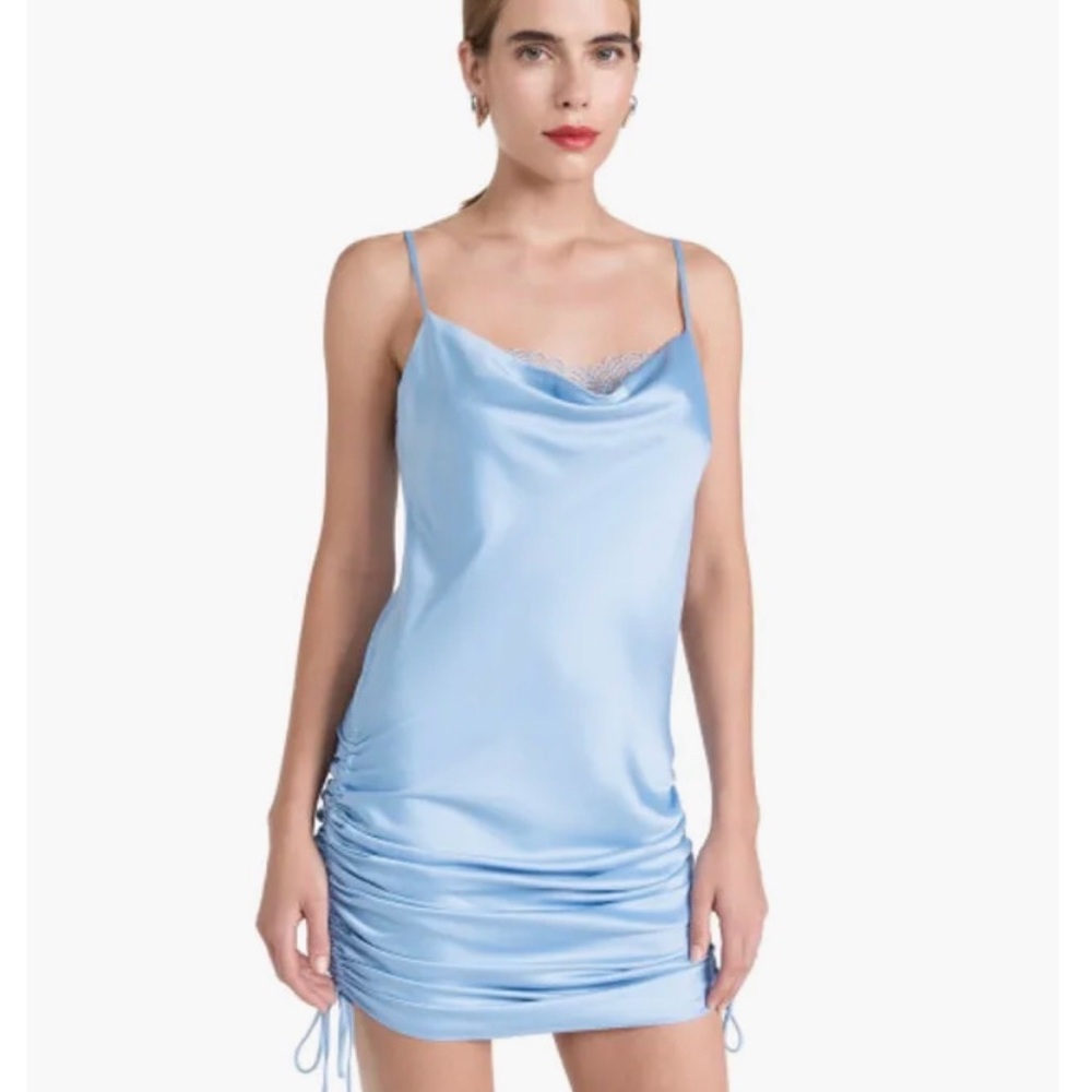 Jonathan Simkhai Light Blue Mini Dress